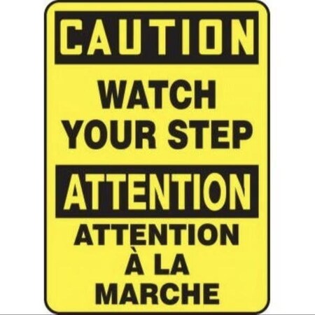 Accuform BILINGUAL SAFETY SIGN FRENCH 20 in FBMSTF632VA FBMSTF632VA